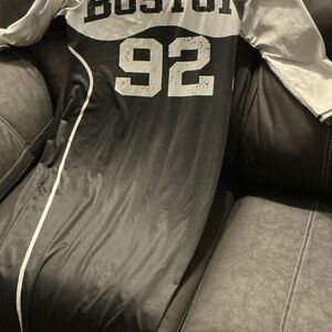 BOSTON 92 Black & White Athletic Jersey dress